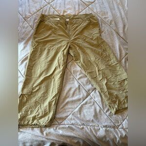 World Wide Sportsman‎ Womens 16 Khaki Nylon Cargo Hiking Pants Fishing Cropped
